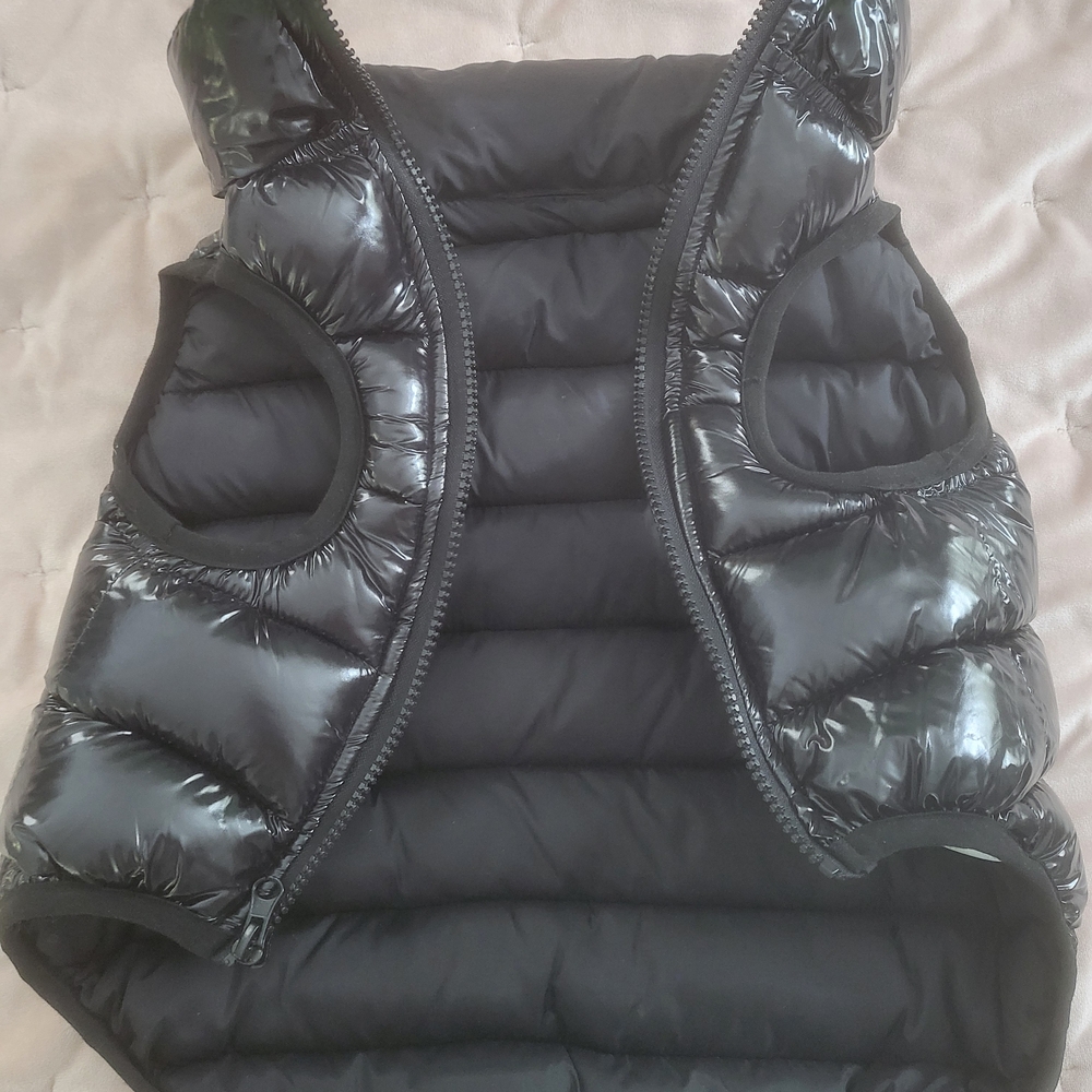 Isaac Mizrahi Black Quilted Dog Vest